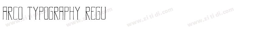 ARC0 Typography Regu字体转换